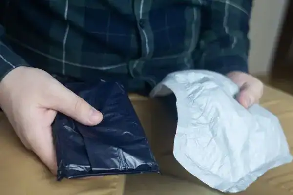 image of man holding stool incontinence Newcastle upon Tyne products